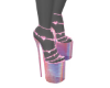 Clear Glitter Heels