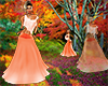 Orange Spring Lace Dress