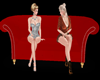 !    ELEGANTE SOFA ROJO