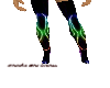 neon flame boots
