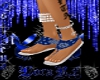 Blue Bandana Sandals