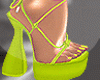 Lime Sandals Heels