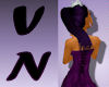 Purple Satin Long Dress