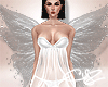 !CYZ Sexy Angel Wing WHT