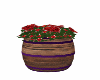 barrel of flowers