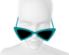 Teal Retro Frames