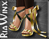 Gilded Bow Heels