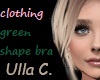 UC shape bra green