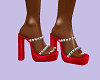 sandals red