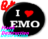 I Love Emo sticker