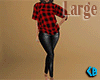 Red Plaid Outfit Large F