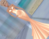 Peach Fishtail Gown