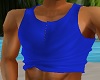 BUTTONED TANK BLUE