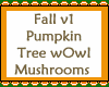 Pumpkin Tree With Owl v1