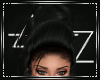 Black Half-up Bun