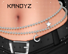 !!K Waist Beads Grey Lt