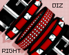 !!D Bracelets Red Right