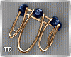 Navy Brass Bracelets
