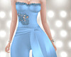 [rk2]Jumpsuits Bow Blue