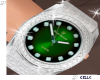 [Gel]Diamond Watch Green