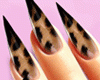 ! Dark Leopard Nails
