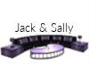 jack, sally purple couch