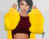 T-Yellow Fur Coat