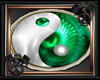 green yin yang rug