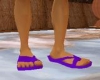 purple sandals