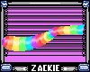 rainbow flashy cat tail