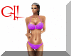 GIL" Cute Bikini PURPLE