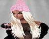 Pink Hat BLond Hair