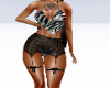 Silver zebra set w tatoo