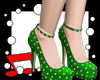 RB Green Pinup Heels