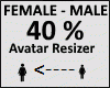 Avatar scaler 40%