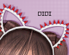!!D Spike Cat Ears Red L