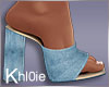 K med denim babe heels