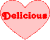 HEART SAYING DELICIOUS