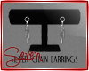 !7 Silver Chain Earrings