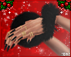 !0h! Furry Xmas Cuffs