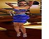 short blue dress