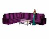~pbp~modern purple couch