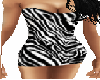 short zebra dress