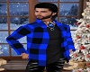 (M) Couples Blue Flannel