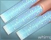 Iced Glow Blue Nails REQ