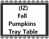 Fall Pumpkins Tray Table