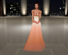 (S)Orange laced gown