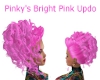 Pinkys Bright Pink Updo