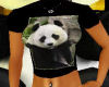 female blk panda shirt