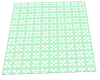 Green white Carpet